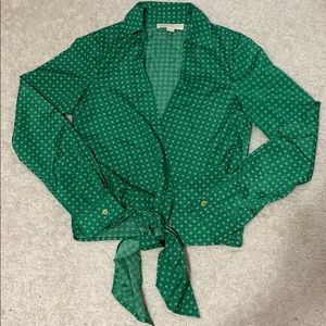 Michael Kors tie-front blouse